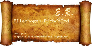 Ellenbogen Richárd névjegykártya