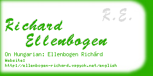 richard ellenbogen business card